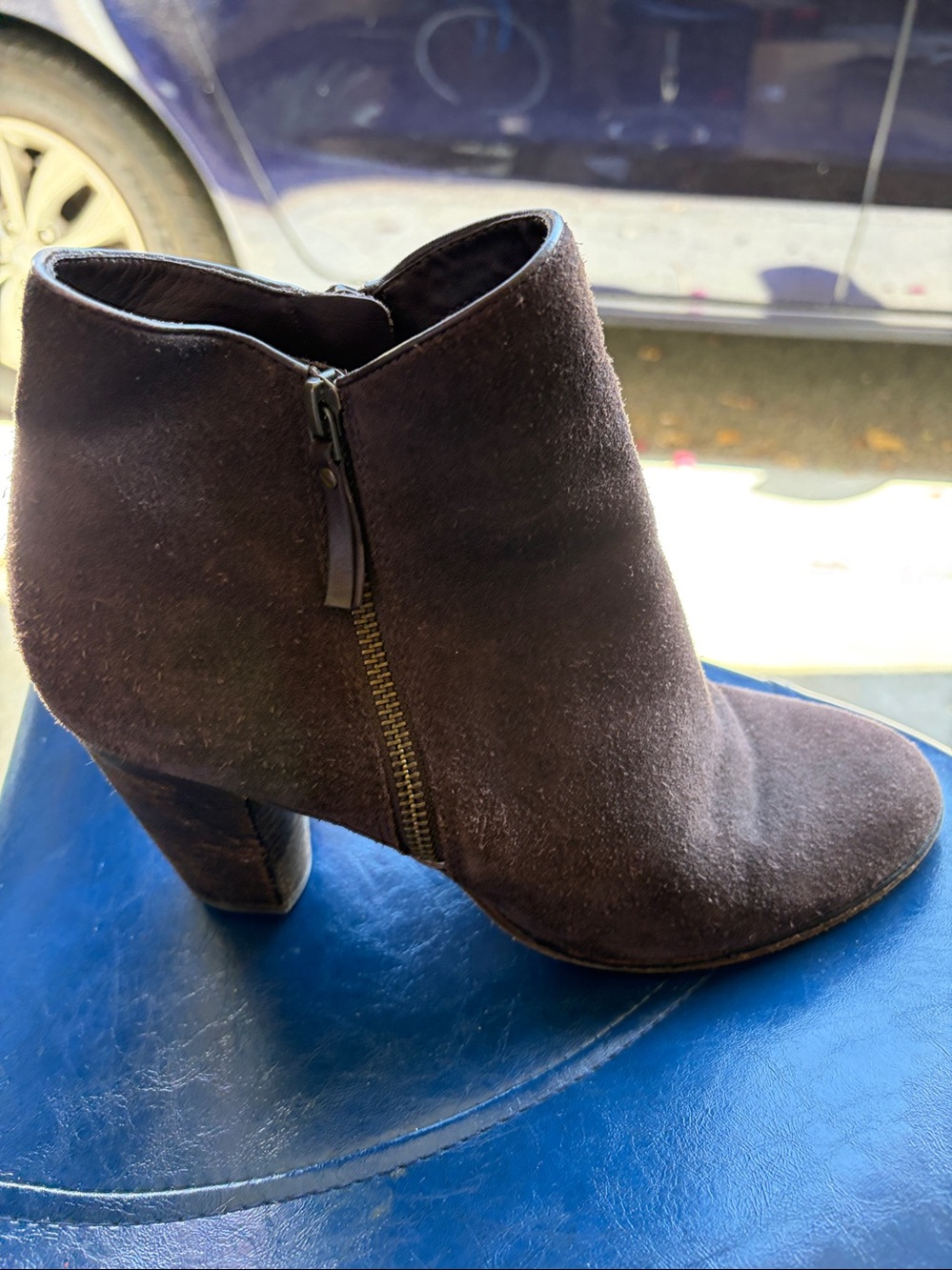 Women's Suede Ankle Boots - Brown Cole Haan and tan boots Nordstrom brand 8.5